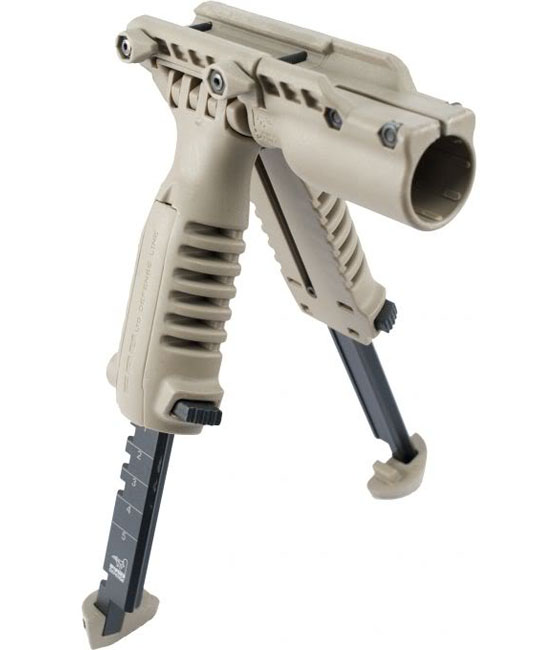 MAKO FAB VERTICAL FOREGRIP BIPOD T-PODFA + 1" FLASHLIGHT ADAPTER